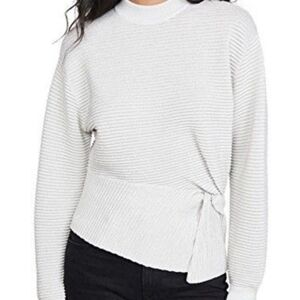 - Michelle Mason Ivory Viscose Knit Longsleeved Top Size XS